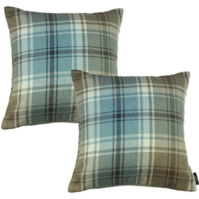 Plaid Square Cushion Cover