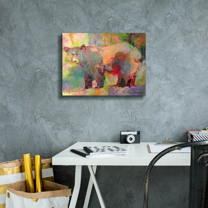 "Artbear" par Richard Wallich, H 12 po x l 16 po x P 0,75 po