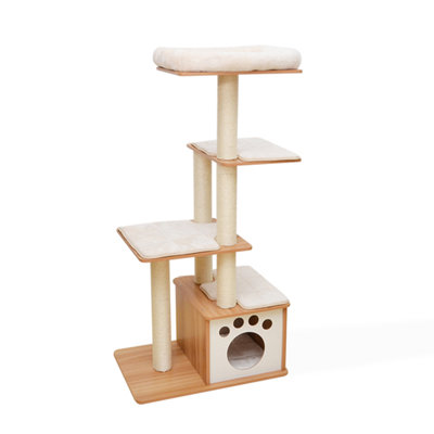 Multi-Layer Plush Cushioned Cat Tree
