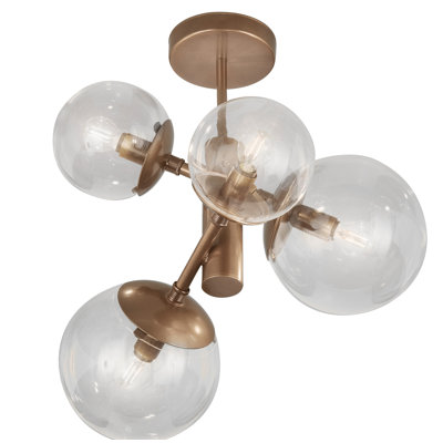 Plafonnier semi-encastré 4 lumières Global C4L
