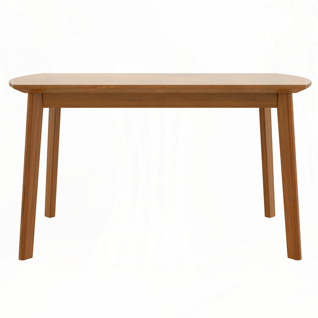 George Oliver 47 Inch Mid Century Modern Dining Table, Solid Wood ...