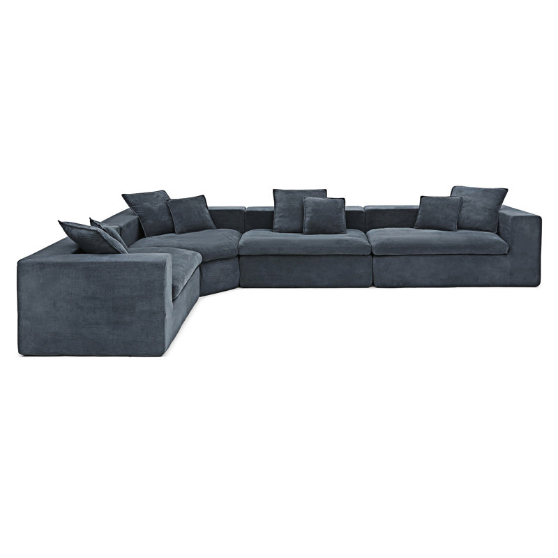 Modular Upholstered Boneless Sectional Sofa