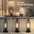 26" Tall Farmhouse Table Lamp, Dual Lights(9W Bright Rotary Switch Top Light + 3-Way Touch Control Night Light), USB  Charging (2 LED Bulbs Included)