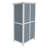 54" Two - Tone Storage Shed in Grey & White - Sloped Roof, 5 Customizable Compartments, Ideal for Outdoor Storage