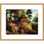 «The Wild Boar Hunt» d'après une peinture de Rubens par Eugène Delacroix, impression giclée encadrée