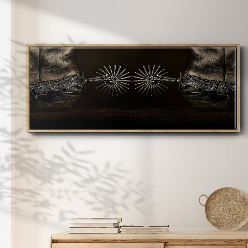 Photography Study Spurs- Framed Canvas