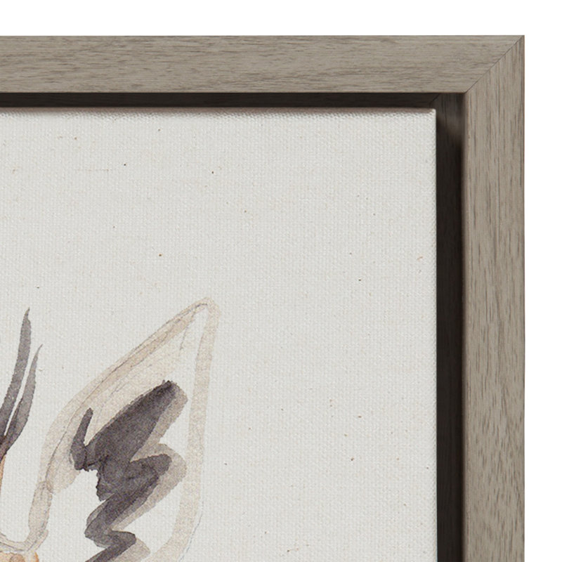 «Watercolor Giraffe» par Patricia Shaw, reproduction d'art sur toile encadrée