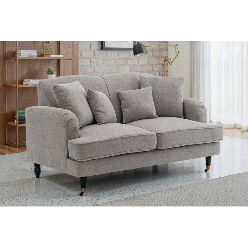 Penermon Roll Arms Sofa, 2, Montreal Grey Velvet