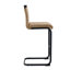 Tabouret de bar 42,5 pouces de hauteur en tissu brun - une combinaison parfaite de design moderne, de confort et de stabilité.