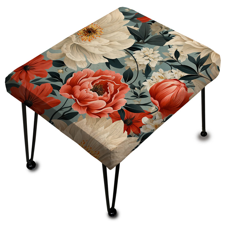 Trepanier - Floral Rectangle Ottoman