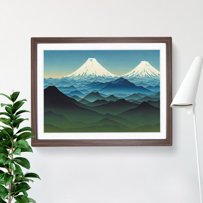Enticing Japanese Mountains - Single Picture Frame Print