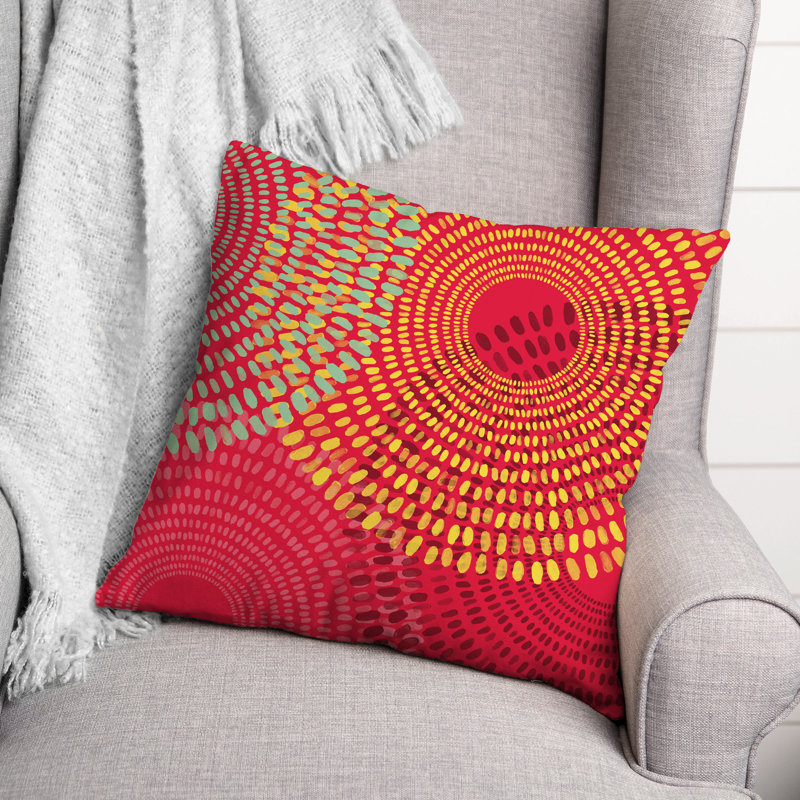 Geometric Outdoor Throw Pillow, Pink, Geometric 1