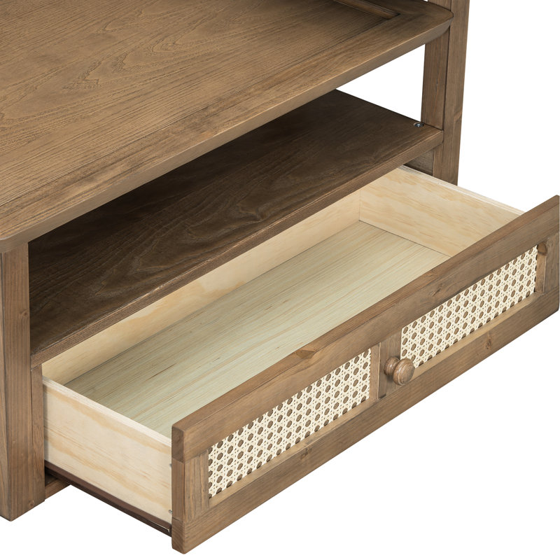 Table basse fonctionnelle avec atmosphère douillette et espace polyvalent, Marron foncé