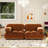 Berglund 72.5" Modular Modern 2-Piece Loveseat Sofa