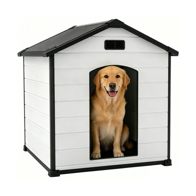 Niche imperméable pour petits et grands chiens Gable Dog House