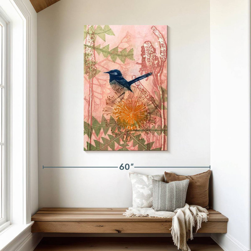 Brampt Little Blue Wren, 45" H x 30" W