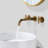 Wall Mounted Optional 2-handle Bathroom Faucet