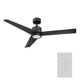 54" Lotus 3 - Blade Outdoor Smart Ceiling Fan with Remote Control and LED Light Kit Included, Works With Alexa and iOS or Android App