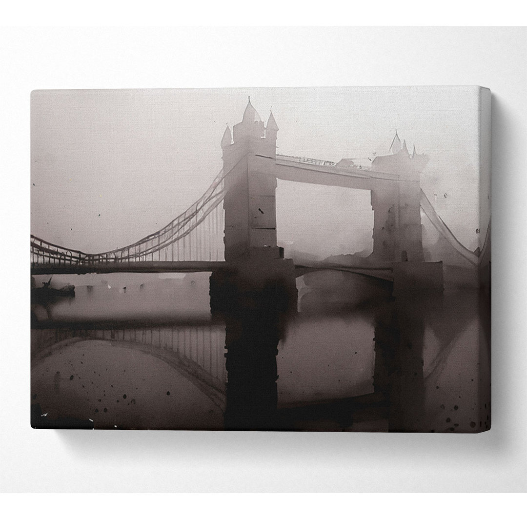 London Tower Bridge Mist - Kunstdrucke auf Leinwand