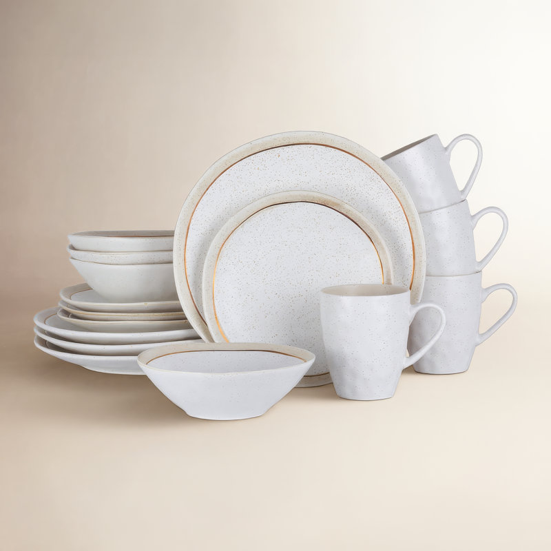 Service de table 16 pièces Stone Lain, Blanc