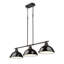 Luminaire suspendu linéaire 3 lumières Laramy-107150113-107150117