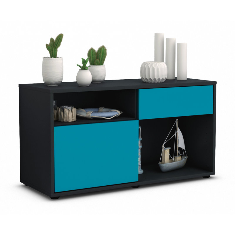 Elmer 1 - Drawer Chest of Drawers, Black/Dark blue