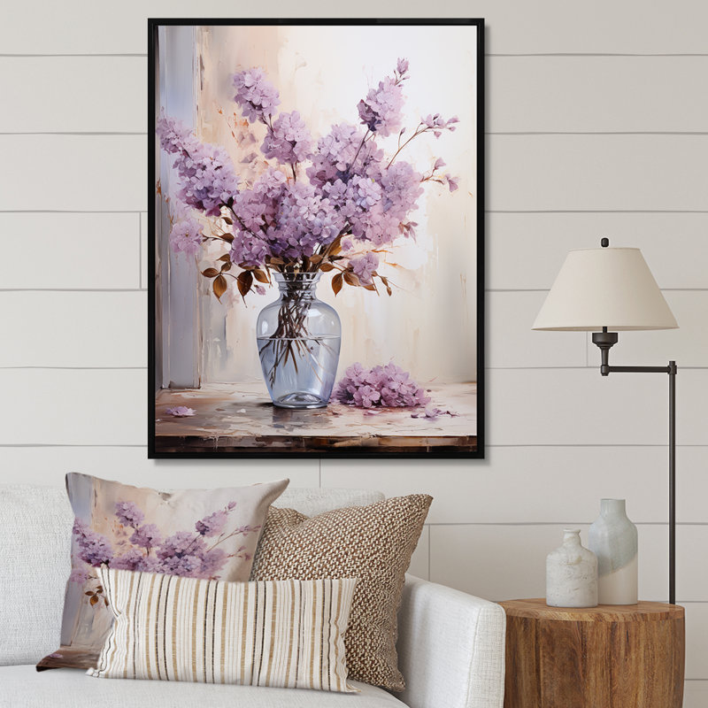 Lilas Lavande Serenade II, reproduction d'art sur toile, Noir, noir, noir, noir, H 44 po x l 34 po x P 1,5 po