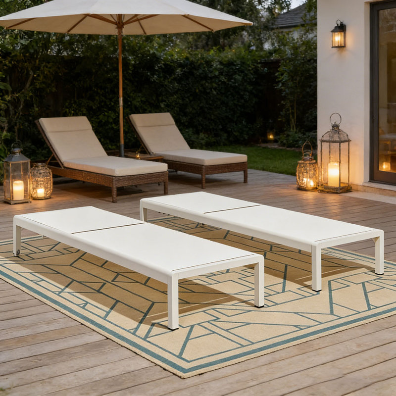 CHAISE LOUNGE, White, 2