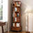 Vintage 6-Tier Rotating Bookshelf, Spinning Bookshelf Tower For Kids Adults