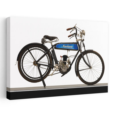 1930, Motobecane, 100 CC, B.M.A, Type MB3, paysage abstrait classique, art mural