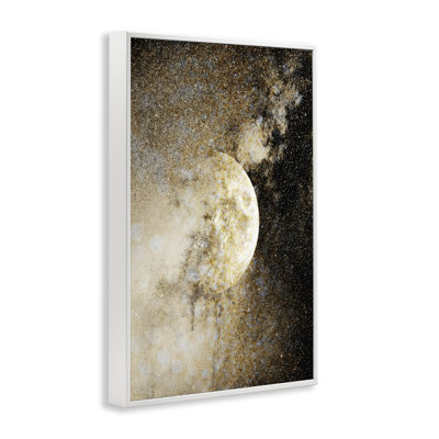 Starry Nebula Full Moon Framed Giclee, design by Gemma Bardot