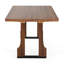 Table de salle à manger rectangulaire en bois massif noyer H 29,5 po x P 35,5 po x l 63 po