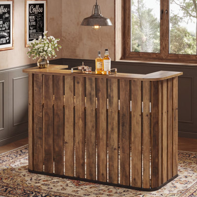 63-Inch Home Bar Unit Wine Bar Table for Home Pub, Bistro