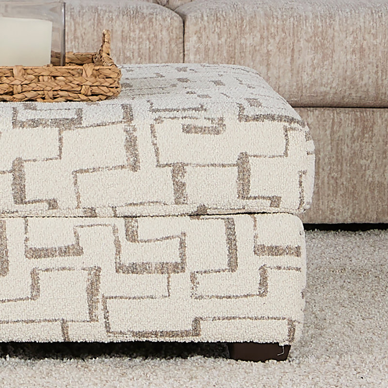 Oliwier Wide Wale Corduroy Sofa, Loveseat, and Ottoman Set, Parchment, Parchment Corduroy