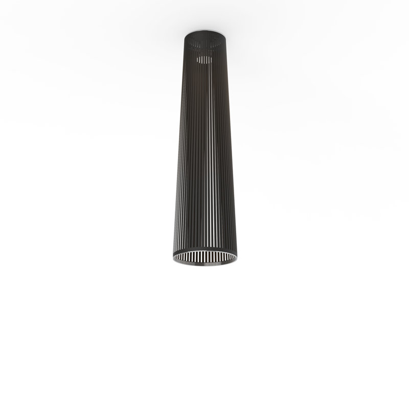 Solis 48 Flush Lamp - Black, 48, Black