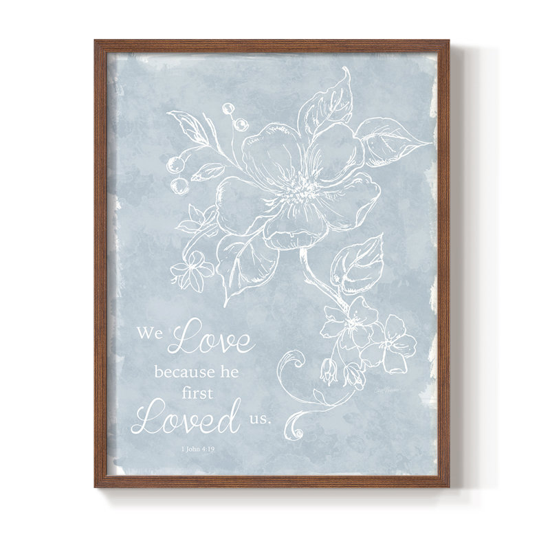 «Loved Us First», reproduction encadrée - bois massif, Noyer, H 11 po x l 9 po