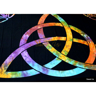 Nappe Tie-Dye Celtic Triquetra Trinity