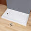60" Single Threshold Shower Pan Base In White With Drain Assembly-110508776