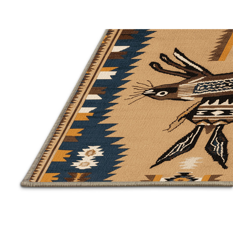  Tapis lavable Jackrabbit Southwestern, Tapis de couloir 2 pi x 4 pi