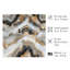 Motif abstrait géométrique de marbre gris I, impression d'art moderne sans cadre-991447950
