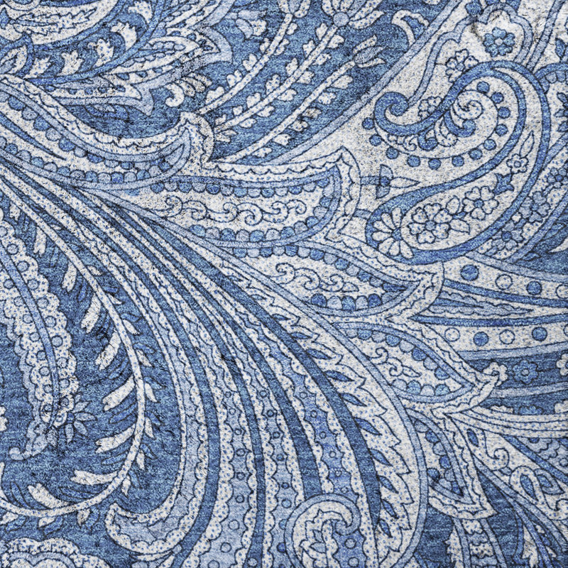 Tapis cachemire ADS654, Marine, 3 pi x 5 pi