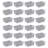Sterilite 11" Small Weave Open Bin Organize Wicker Storage Basket, Grey, 24 Pack