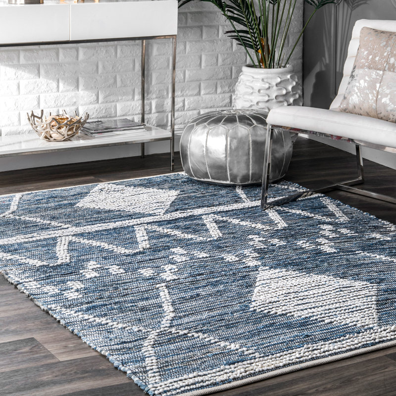 Manolis Cotton Geometric Indoor Rug, Rectangle 5' x 8'