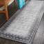 Tapis gris lavable avec bordure Dardon 5 x 7-476749454