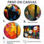 «Outdoor Jazz Music In Paris - Music Jazz», reproduction d'art sur toile jaune rétro-2065502506-2065502500-2065502498