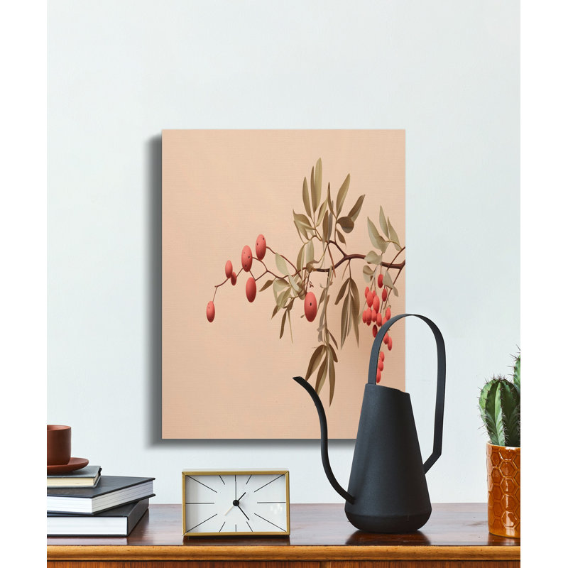 Modern Botanical Berry Candle | Minimalist Aesthetic Candle | Serene Home Decor & Unique Nature Inspired Gift, 9x12