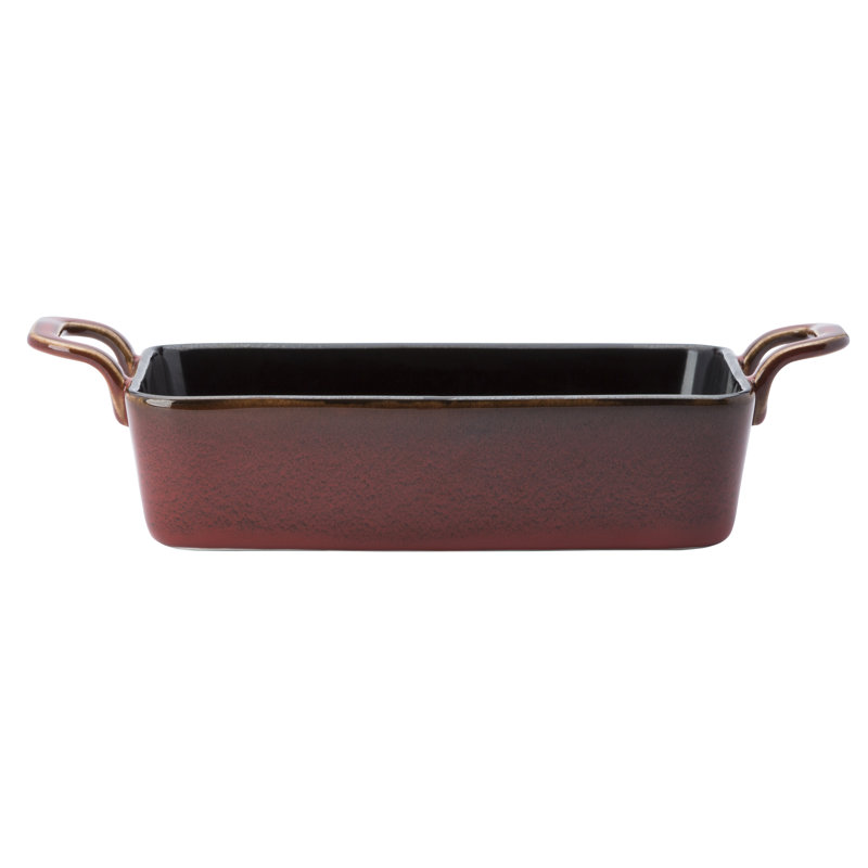 Plats de boulanger rectangulaires rustiques cramoisis, 7 oz, par Luzerne