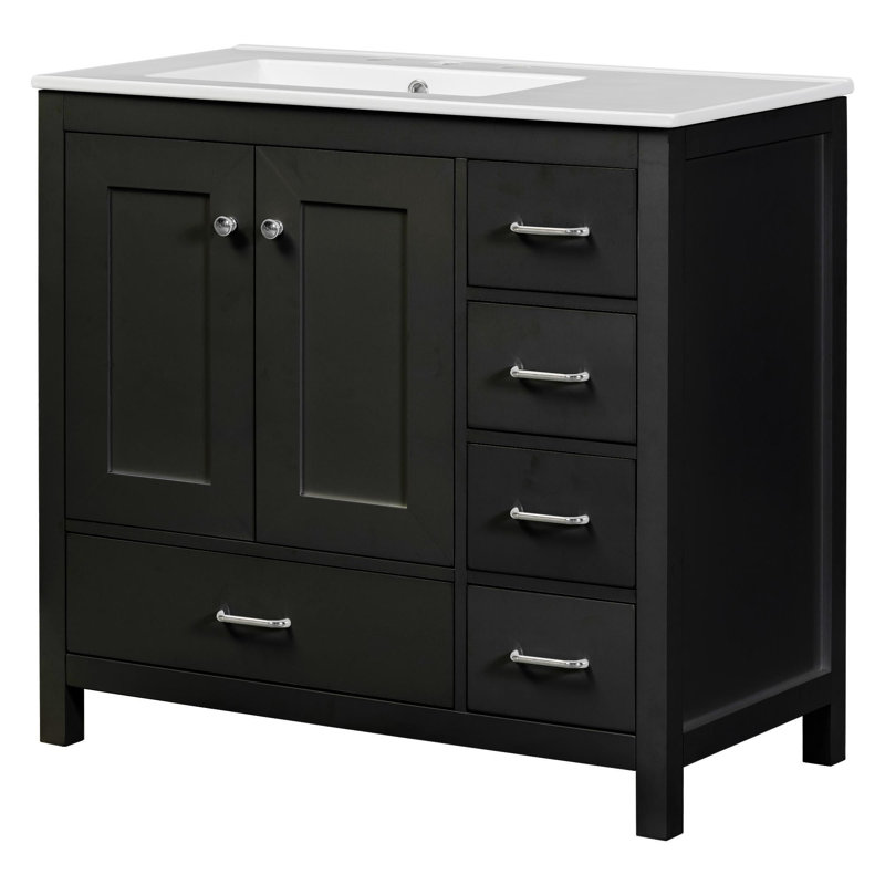 Meuble-lavabo 36 po avec lavabo en céramique