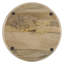 Plateau rond en bois de manguier émaillé de 15,9 pouces Cushings