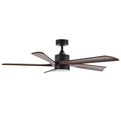 52" 5-Blade LED Ceiling Fan with Dimmable Light and Remote